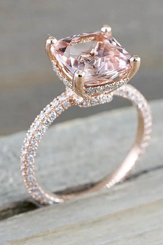 The Radiant Romance of Rose Gold Wedding Rings 26 Ideas