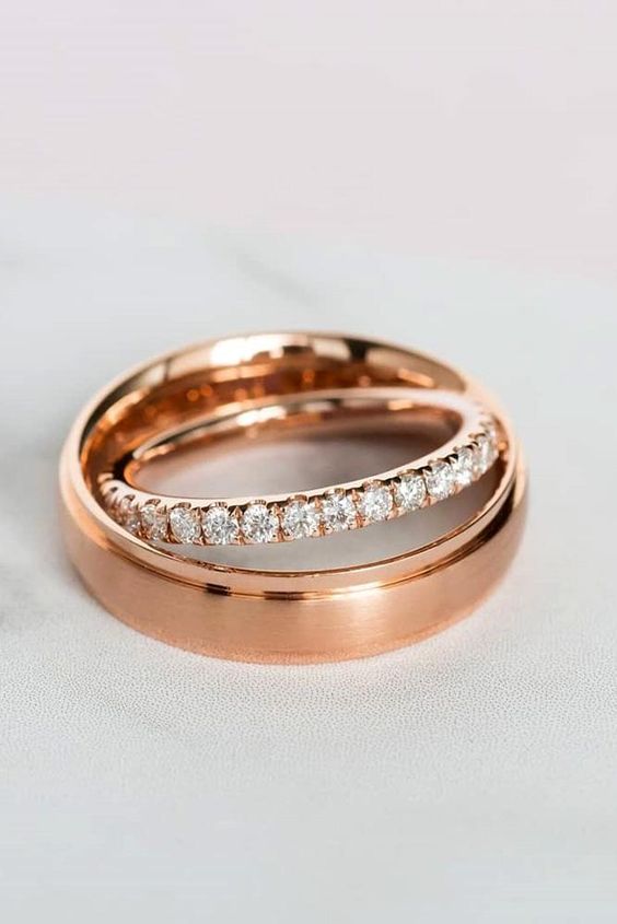 The Radiant Romance of Rose Gold Wedding Rings 26 Ideas