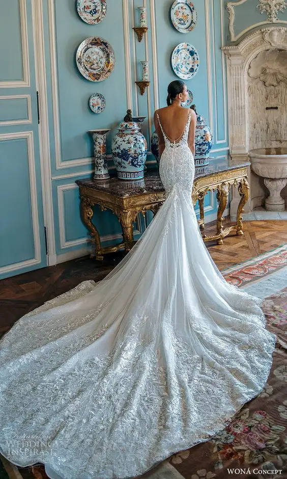 The Ultimate Guide to Choosing Wedding Dresses with a Long Train 25 Ideas