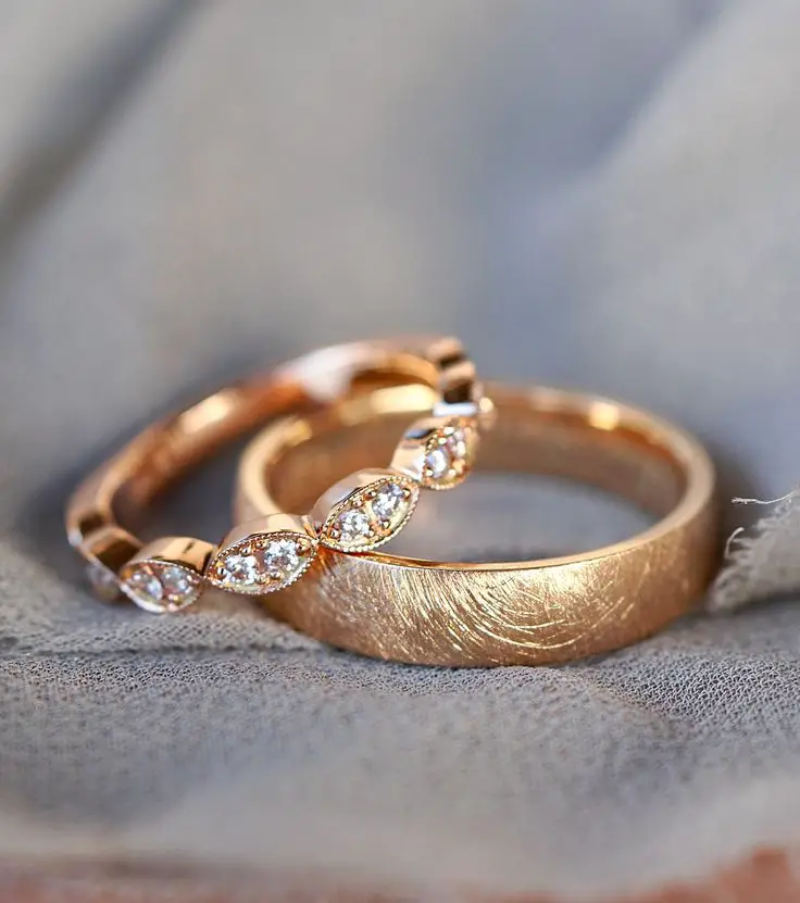 The Radiant Romance of Rose Gold Wedding Rings 26 Ideas