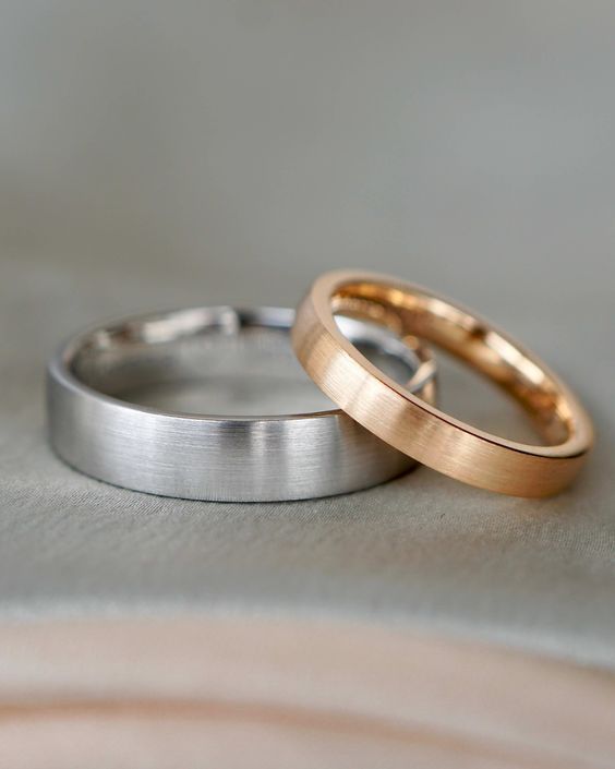 Elegance in Union: The Allure of Gold and Silver Wedding Ring Sets 24 Ideas