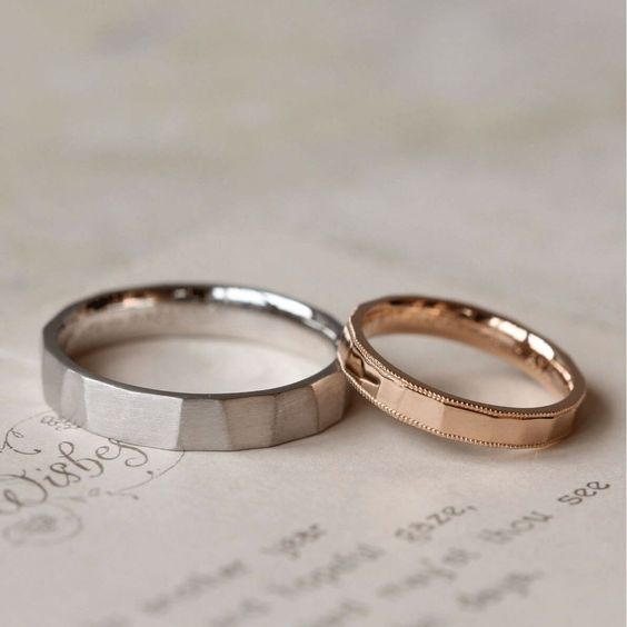 Elegance in Union: The Allure of Gold and Silver Wedding Ring Sets 24 Ideas