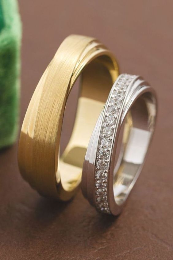 Elegance in Union: The Allure of Gold and Silver Wedding Ring Sets 24 Ideas