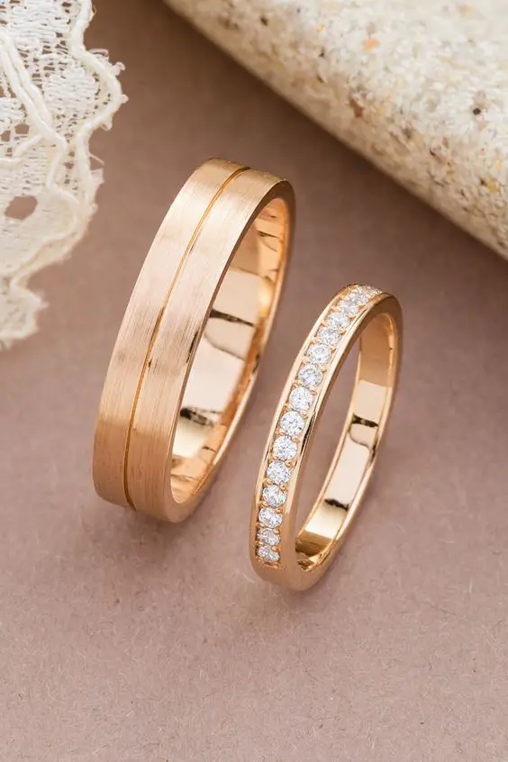 The Radiant Romance of Rose Gold Wedding Rings 26 Ideas