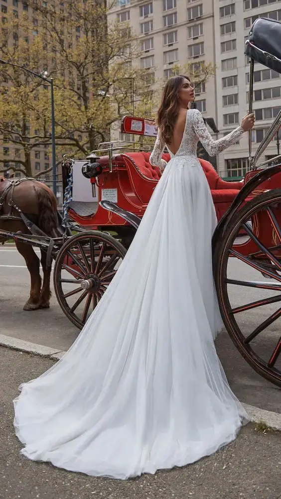 The Ultimate Guide to Choosing Wedding Dresses with a Long Train 25 Ideas