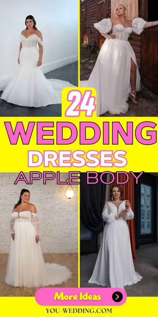 Celebrating Silhouettes: A Guide to Wedding Dresses for the Apple Body Shape 24 Ideas