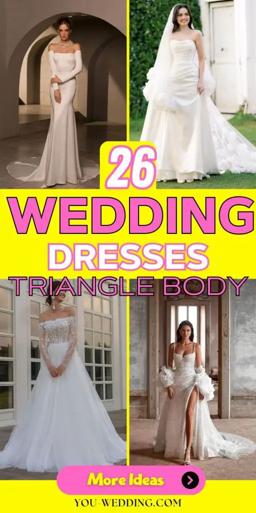 Embracing Elegance: A Guide to Wedding Dresses for the Triangle Body Shape 26 Ideas