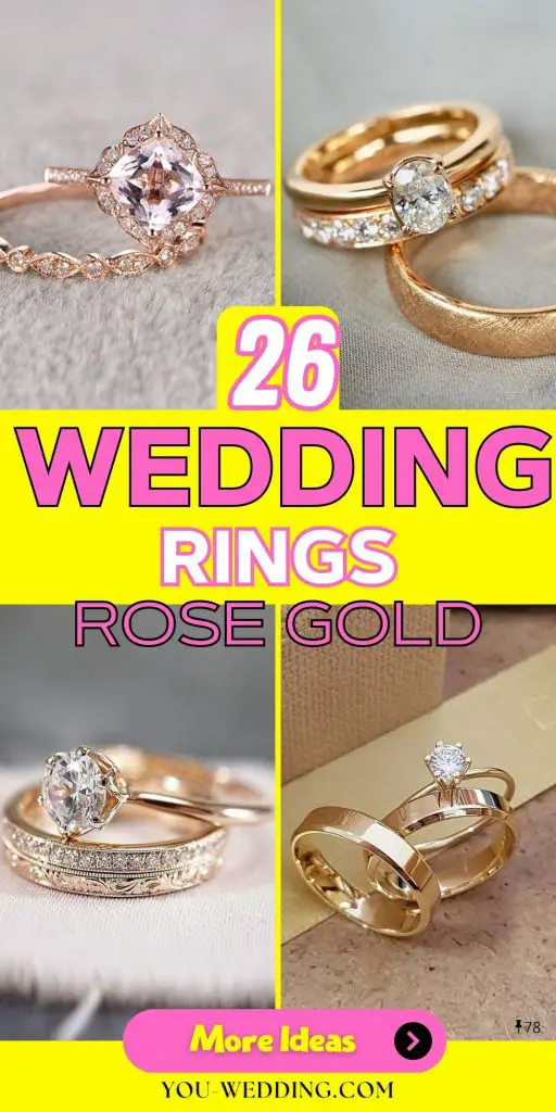 The Radiant Romance of Rose Gold Wedding Rings 26 Ideas