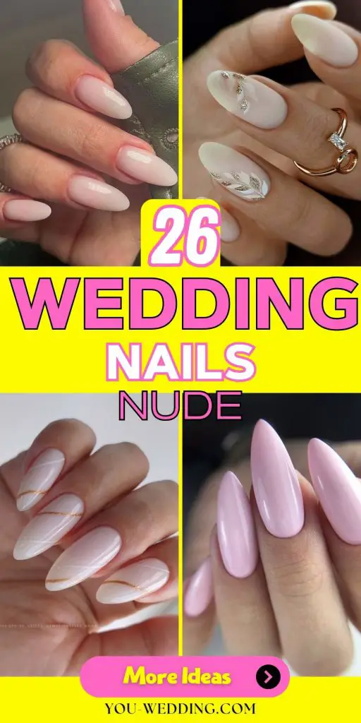 Elegant and Timeless: Mastering the Art of Nude Wedding Nails 26 Ideas