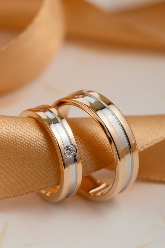 Elegance in Union: The Allure of Gold and Silver Wedding Ring Sets 24 Ideas