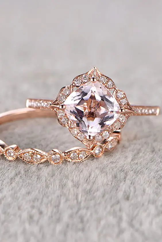 The Radiant Romance of Rose Gold Wedding Rings 26 Ideas