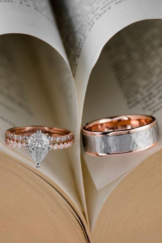 The Radiant Romance of Rose Gold Wedding Rings 26 Ideas