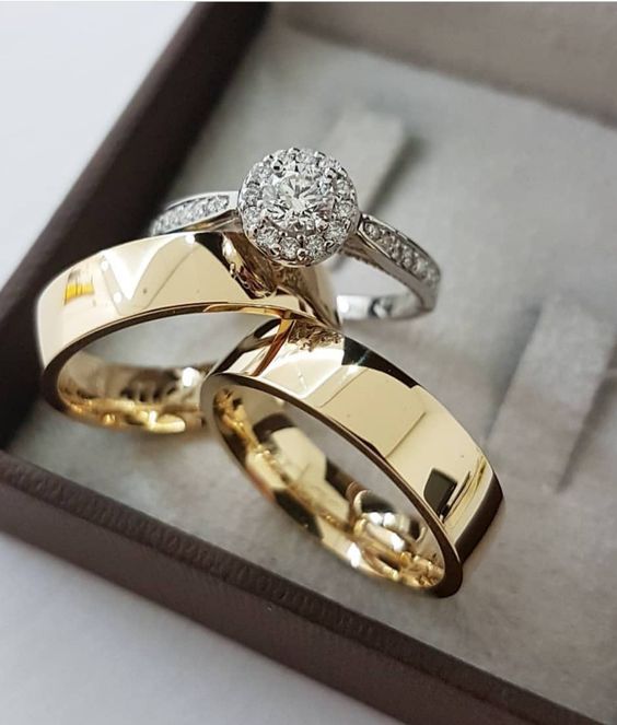 Elegance in Union: The Allure of Gold and Silver Wedding Ring Sets 24 Ideas