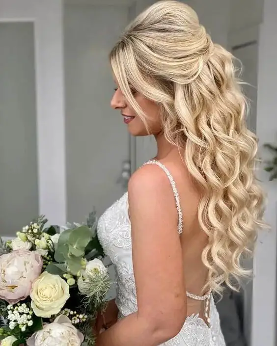 Half Up Bridal Hairstyles 27 Ideas: Elegant Choices for Your Special Day