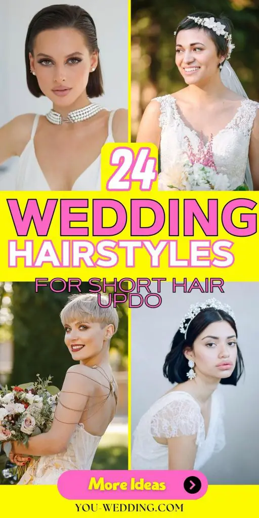 Chic Updo Hairstyles for Short Hair 24 Ideas: Perfect for Your Wedding Day