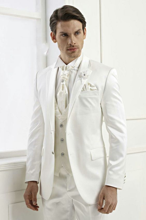 Elegance in Ivory: The Timeless Appeal of White Wedding Suits for Men 15 Ideas