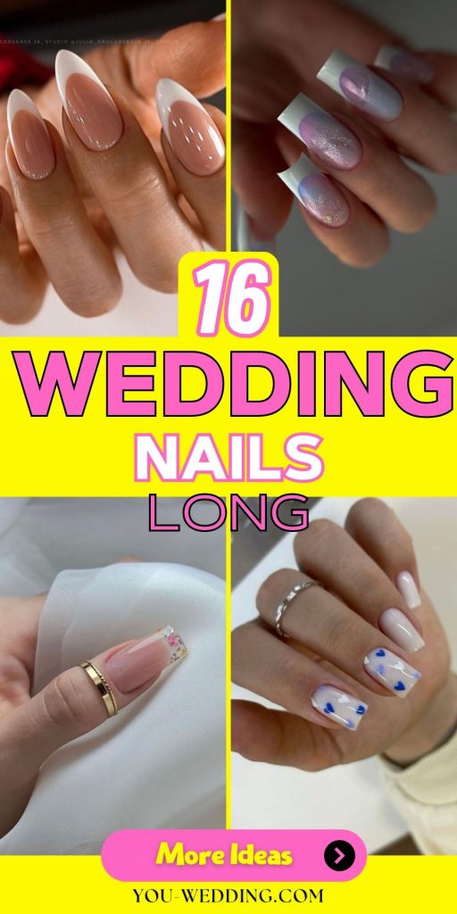 Envisioning Elegance: The Wedding Nail Long Lookbook 16 Ideas