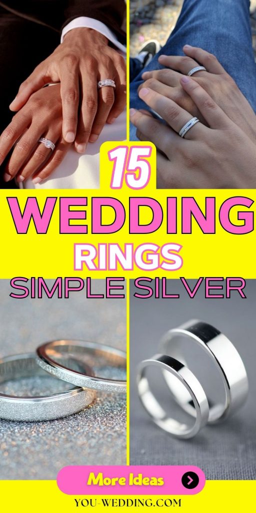 Embracing Simplicity: The Charm of Silver Wedding Rings 15 Ideas