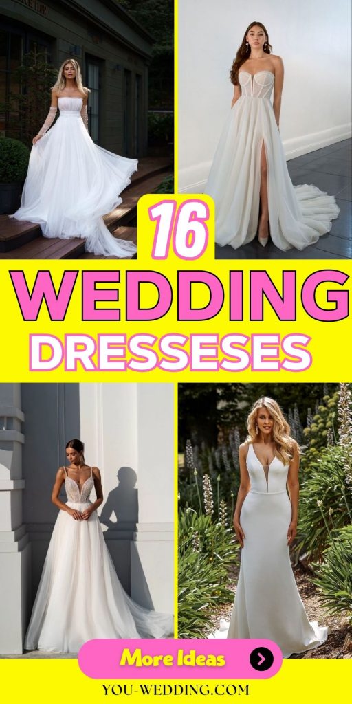 The Enchantment of Wedding Dresses 16 Ideas: A Journey Through Styles and Seasons