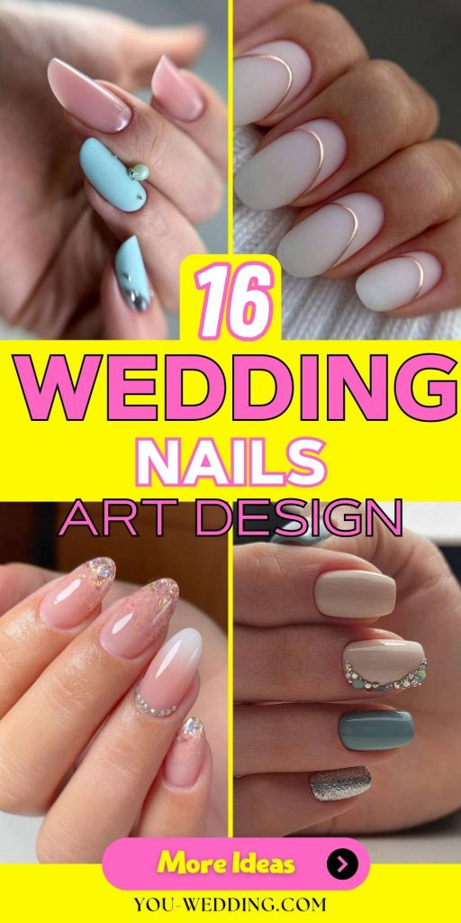 Unveiling the Elegance: Wedding Nail Art Designs for the Modern Bride 16 Ideas