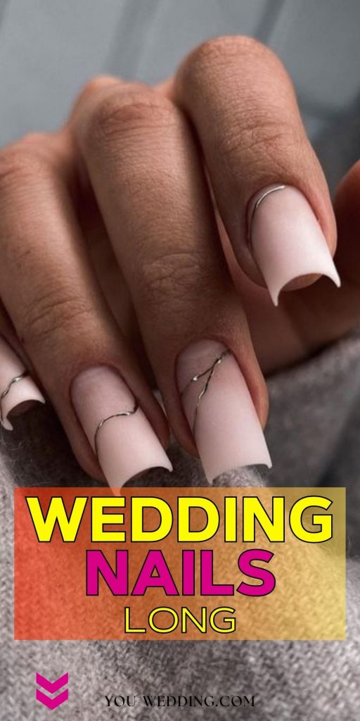 Envisioning Elegance: The Wedding Nail Long Lookbook 16 Ideas