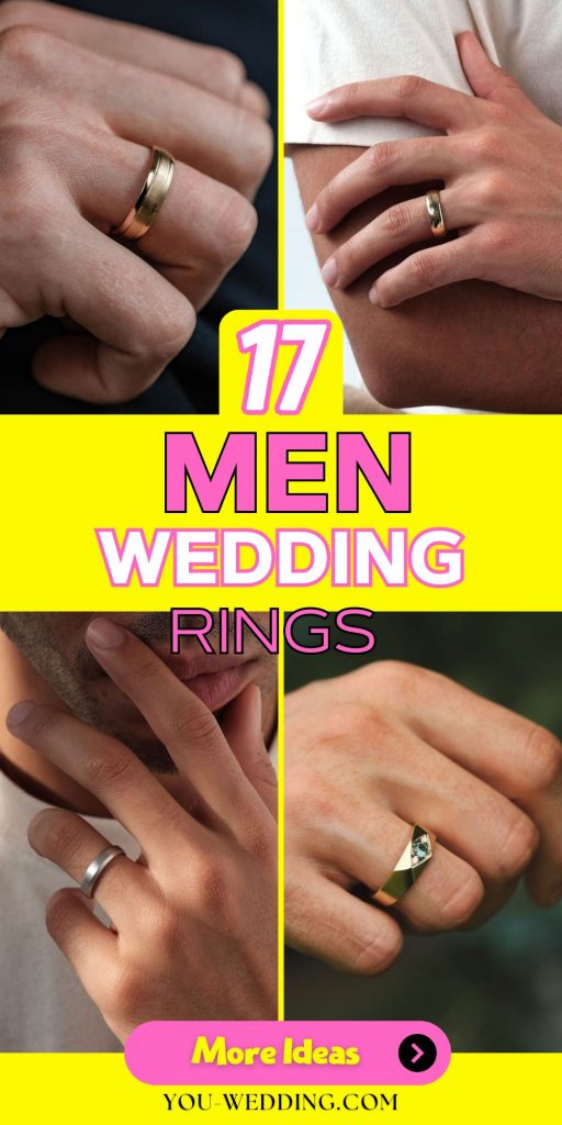 Embracing Elegance with Men's Wedding Rings 17 Ideas