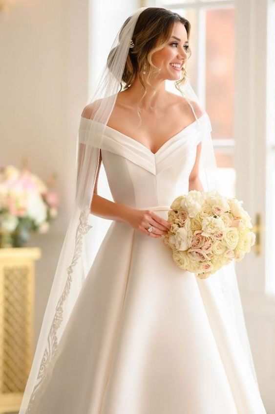 Embracing Elegance: The Off-the-Shoulder Wedding Dress 25 Ideas