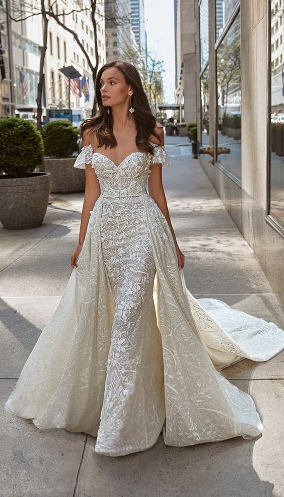 The Ultimate Guide to Choosing the Perfect Wedding Dress with a Jewel Neckline 26 Ideas