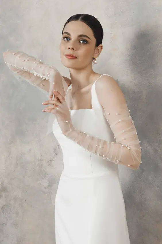 The Enchantment of Wedding Dresses and Gloves 25 Ideas