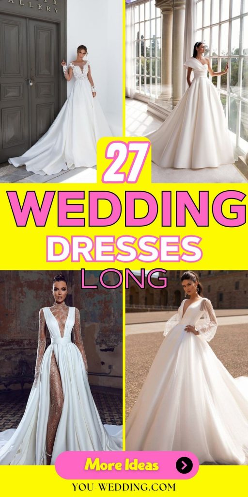 Enchanting Elegance: The Ethereal Charm of Long Wedding Dresses 18 Ideas