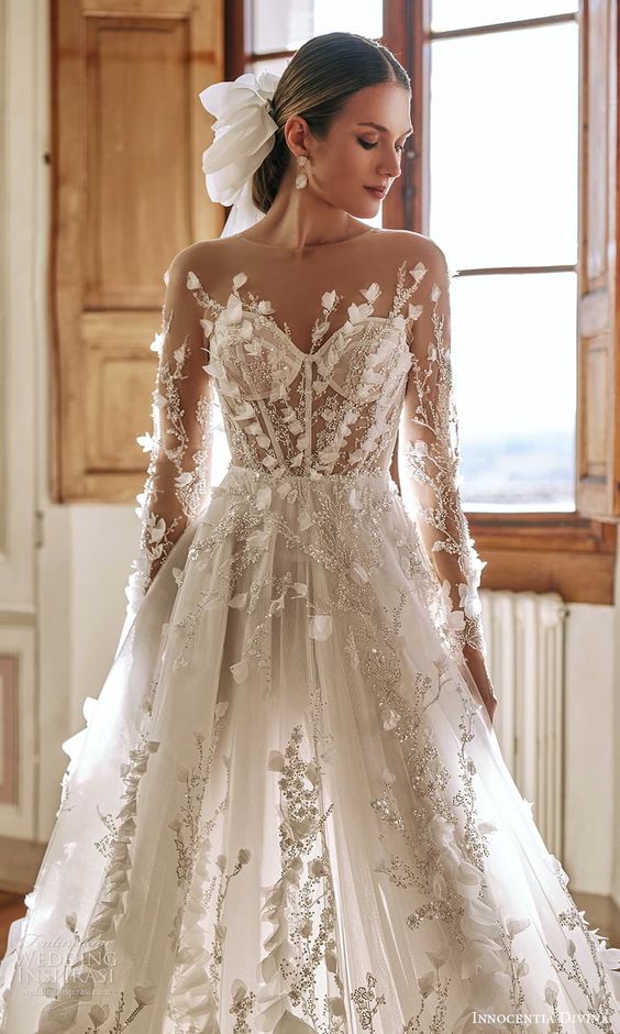 The Ultimate Guide to Choosing the Perfect Wedding Dress with a Jewel Neckline 26 Ideas