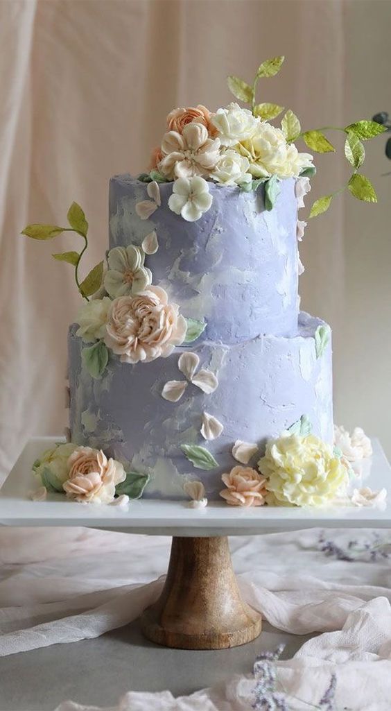 A Symphony of Confectionery Delight: Wedding Cakes Flowers 15 Ideas