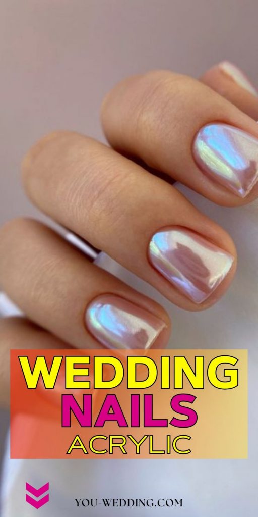 Elegant Inspirations for Wedding Acrylic Nails 15 Ideas