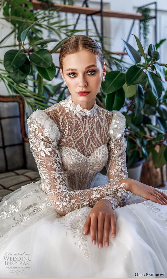 Embracing Elegance: The Timeless Appeal of High Neck Wedding Dresses 25 Ideas