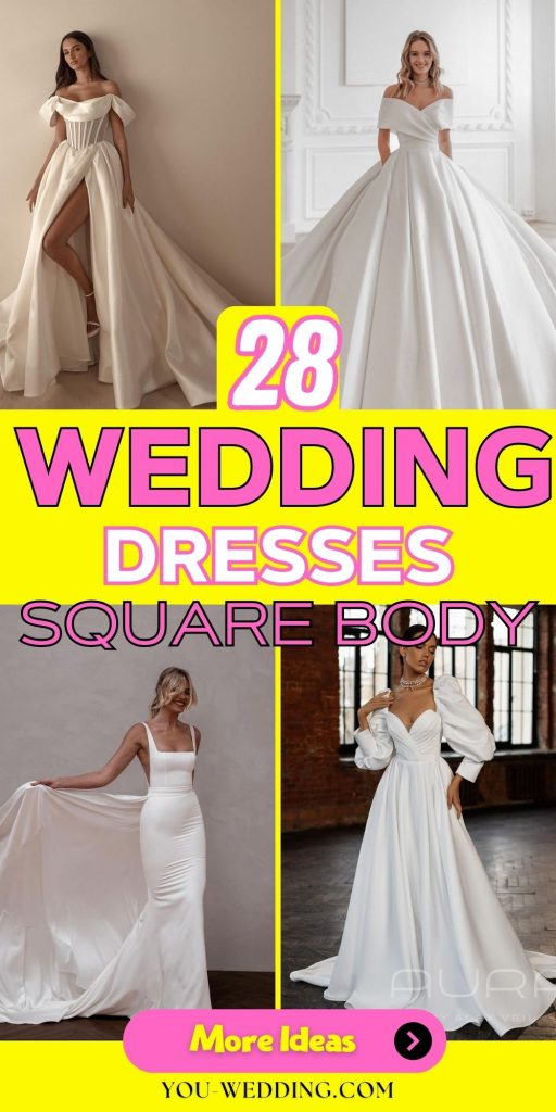 The Quintessential Wedding Dresses for the Modern Square-Bodied Bride 28 Ideas