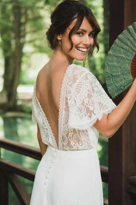 The Elegance of Lace: A Journey Through Wedding Dresses with Lace Sleeves 27 Ideas