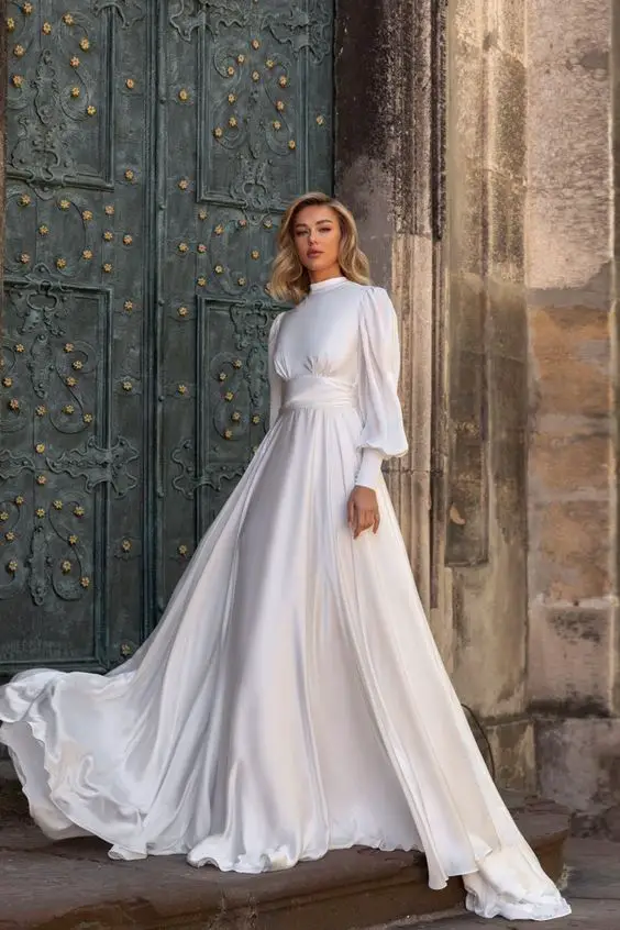 Elegance in Modesty: The Enchanting World of Wedding Dresses for the Muslim Bride 26 Ideas