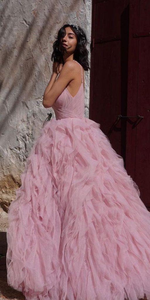 Embracing Elegance in Blush: The Rise of Pink Wedding Dresses 22 Ideas