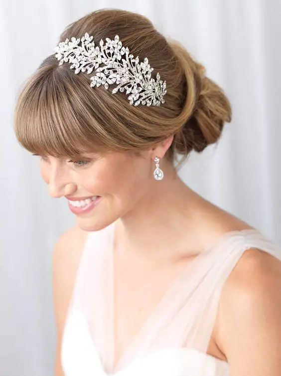 Wedding Hairstyles with Bangs: 25 Trendy Ideas for Your Special Day