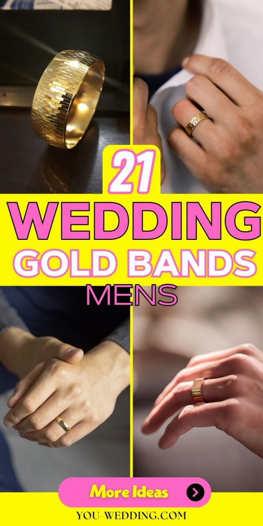 Timeless Elegance: Discover the Best Men's Gold Wedding Bands 21 Ideas