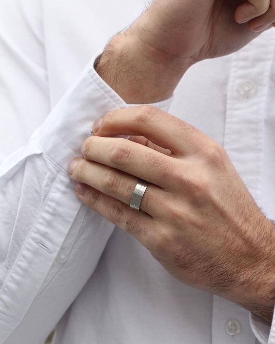 Unique Men's Platinum Wedding Bands 21 Ideas: Modern, Matte, and Diamond Designs