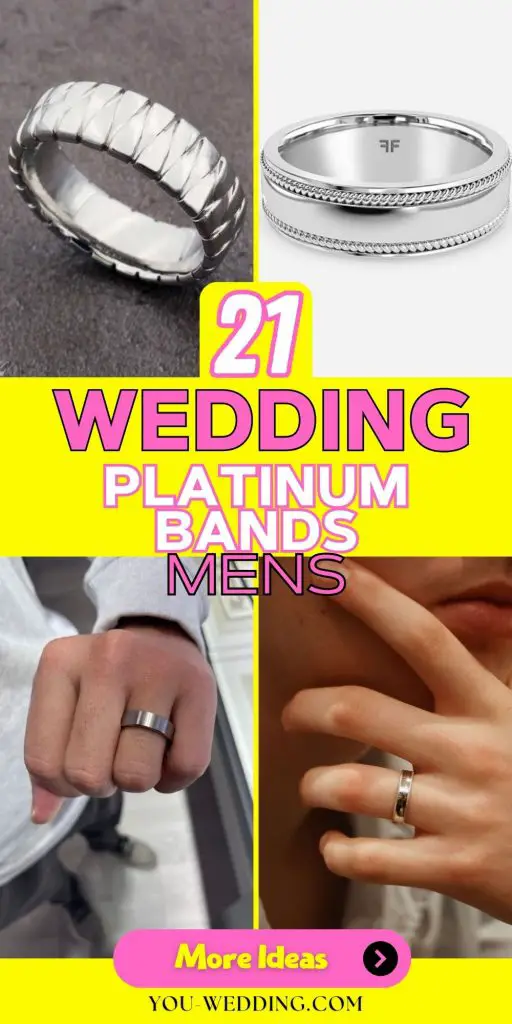 Unique Men's Platinum Wedding Bands 21 Ideas: Modern, Matte, and Diamond Designs