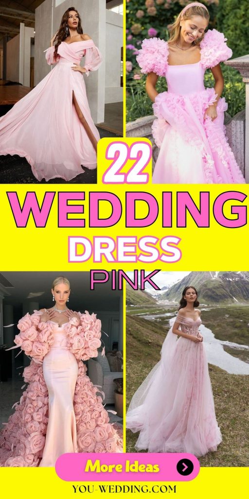 Embracing Elegance in Blush: The Rise of Pink Wedding Dresses 22 Ideas