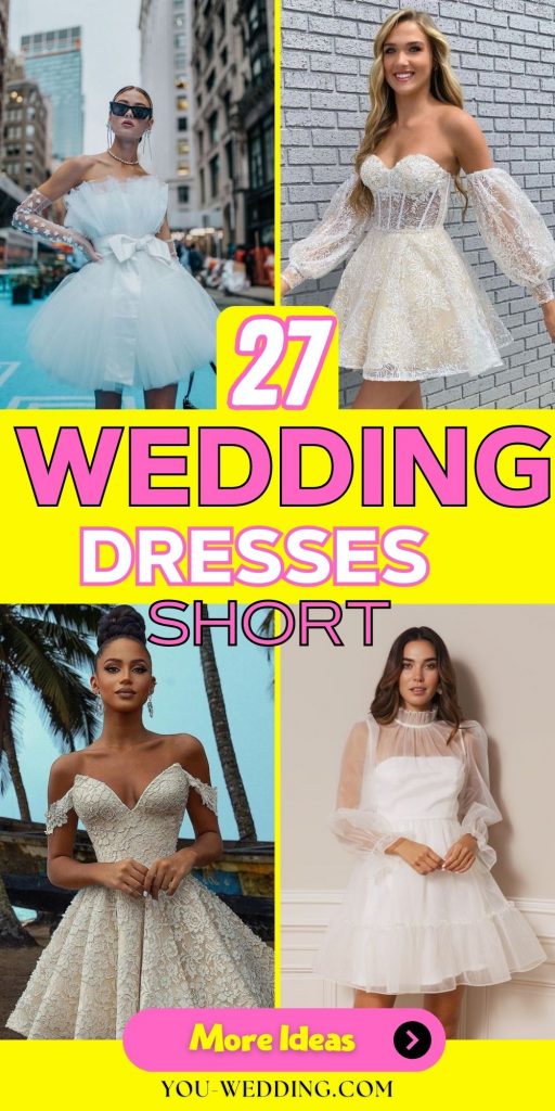 Charming and Chic: Exploring the Elegance of Short Wedding Dresses 27 Ideas