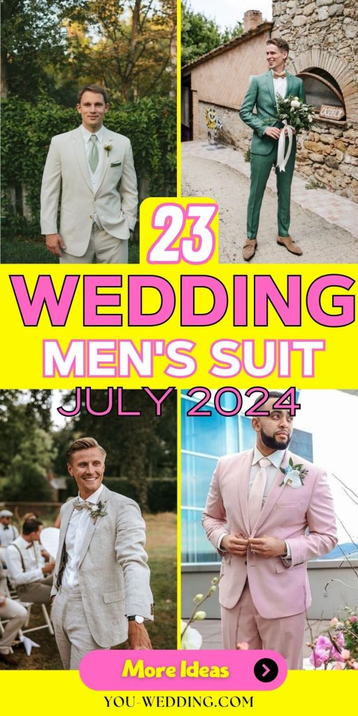Wedding Men's Suits for July 2024 23 Ideas: A Style Guide
