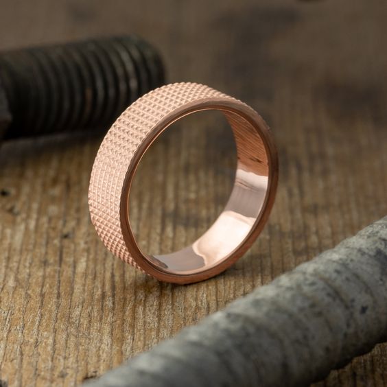 The Elegance of Rose Gold Men's Wedding Bands 23 Ideas