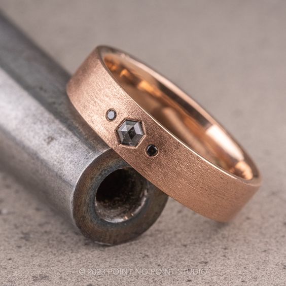 The Elegance of Rose Gold Men's Wedding Bands 23 Ideas