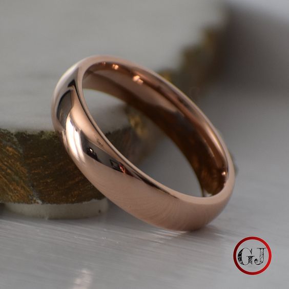 The Elegance of Rose Gold Men's Wedding Bands 23 Ideas