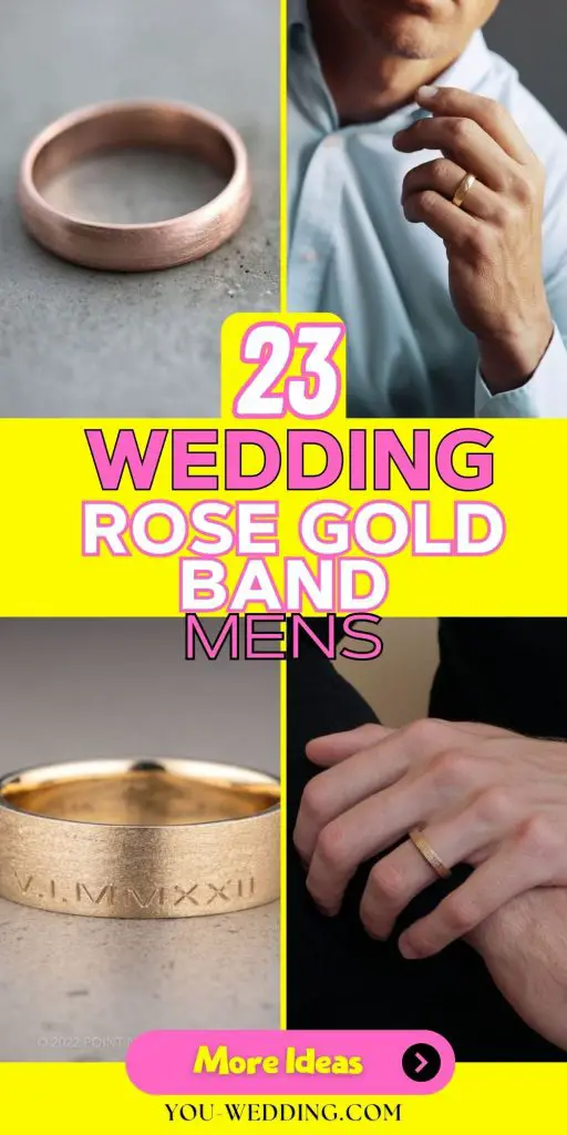 The Elegance of Rose Gold Men's Wedding Bands 23 Ideas