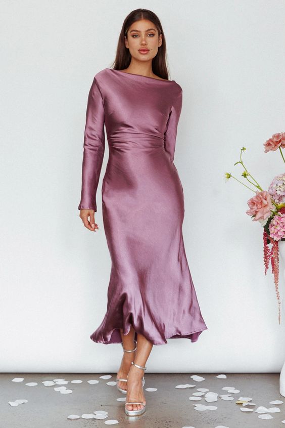 Long Sleeve Wedding Guest Dresses 26 Ideas: Elegance in Every Season